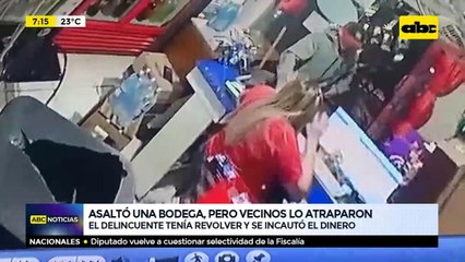 Asaltó una bodega, pero vecinos lo atraparon