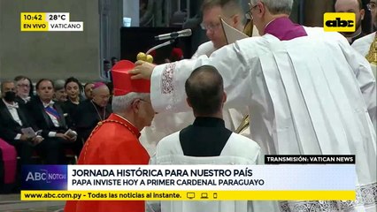 Adalberto Martínez es oficialmente el primer cardenal paraguayo