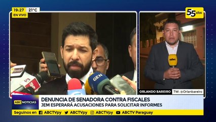 Denuncia de senadora contra fiscales