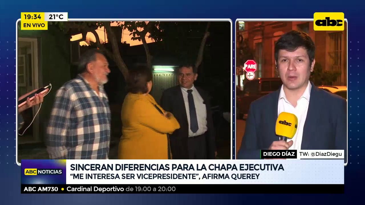 "Me interesa ser vicepresidente", afirma Querey