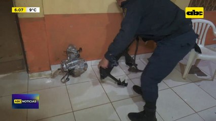 Recuperan partes de una motocicleta robada