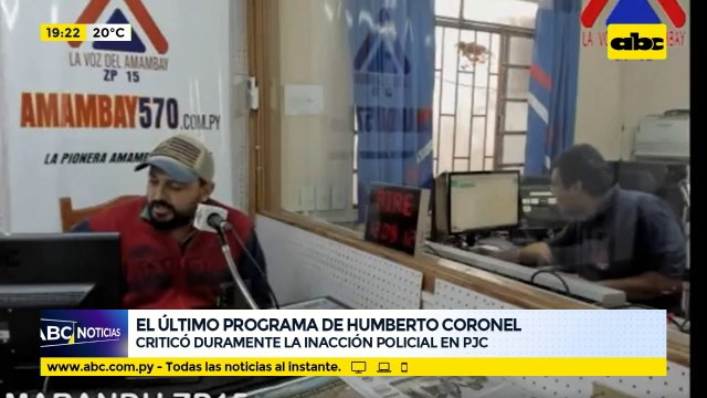 El último programa de Humberto Coronel