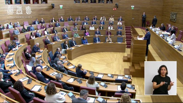 Siga en DIRECTO la toma de posesión de Juanfran Pérez Llorca como president de la Generalitat Valenciana (2)