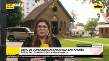 Libro de condolencias en capilla San Andrés