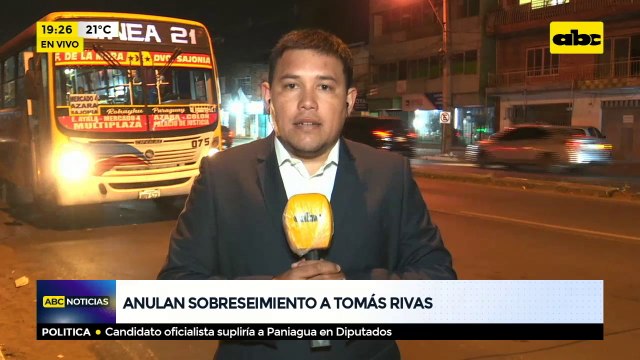 Anulan absolución de Tomás Rivas