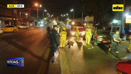 Accidente fatal sobre Av. Defensores del Chaco