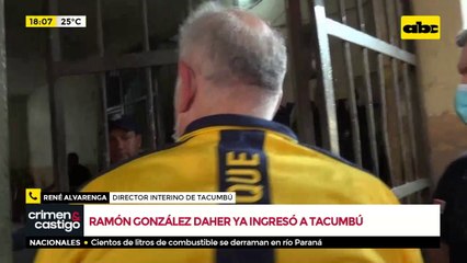 Ramón González Daher y su hijo ya están en la cárcel de Tacumbú