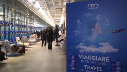 ITA Airways rinnova l'Hangar Lounge di Roma Fiumicino