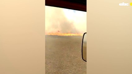 Incendio de gran magnitud en zona de la ruta Luque-San Bernardino