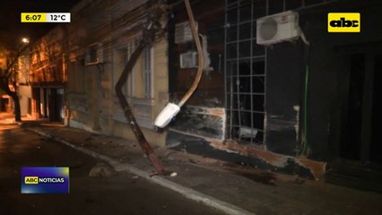 Aparatoso y llamativo accidente de tránsito