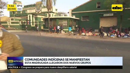 Comunidades indígenas llegan a la capital para manifestarse frente al INDI.