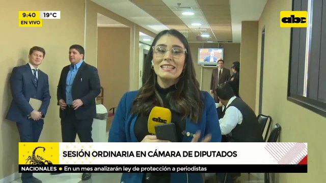 Sesión ordinaria en Cámara de Diputados