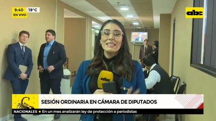 Sesión ordinaria en Cámara de Diputados