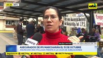 Asegurados de IPS marcharán el 15 de octubre