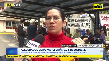 Asegurados de IPS marcharán el 15 de octubre