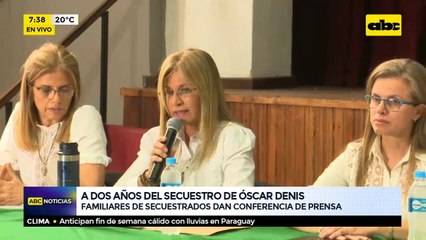 A dos años del secuestro de Óscar Denis