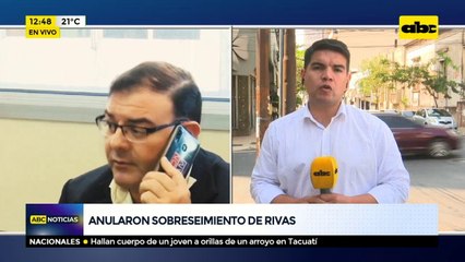 Anularon sobreseimiento de Rivas