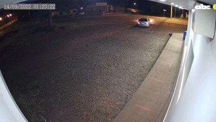 Así llegaron los presuntos asaltantes al banco regional de Pirapó