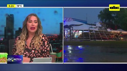 Destrozos en varias zonas de Lambaré