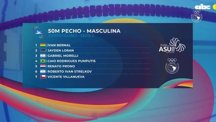 Renato Prono estableció un nuevo récord sudamericano en 50 metros pecho