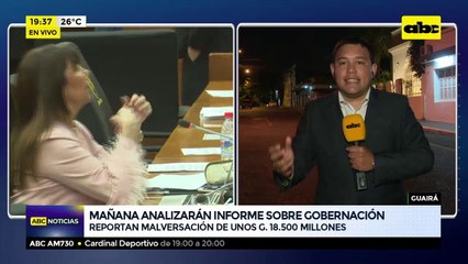 Diputados tratarán mañana intervención de Guairá y San pedro