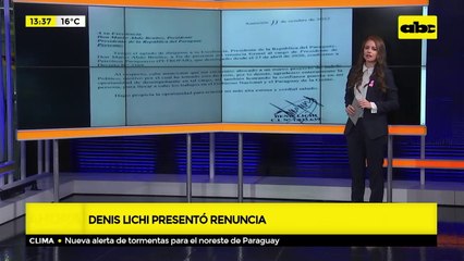 Denis Lichi presentó renuncia