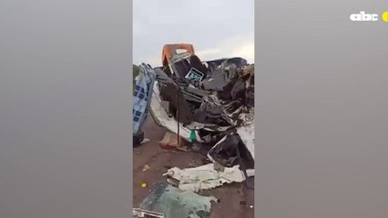 Aparatoso accidente en distrito de San Alfredo, Concepción.