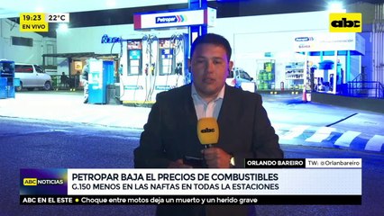 Petropar oficializó la rebaja de precios de sus naftas