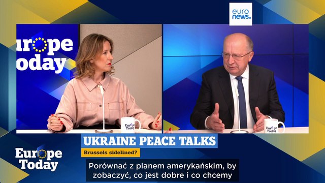 Europe Today: Andrius Kubilius, komisarz UE ds. obrony, reaguje na ukraiński plan pokojowy
