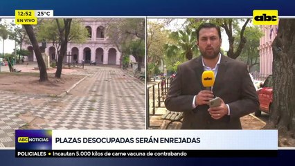 Plazas desocupadas serán enrejadas