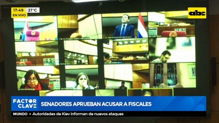 Senadores aprobaron la acusación contra el fiscal Osmar Legal y otros agentes