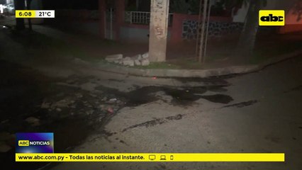 Atropellaron bache, cayeron y sufrieron heridas