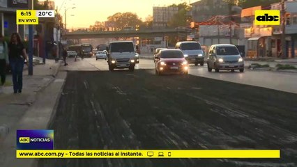 Avda. Eusebio Ayala en reparación