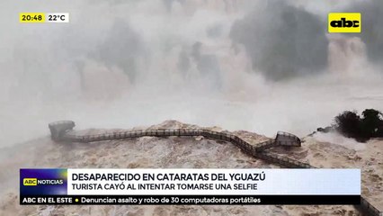 Turista cayó a las Cataratas del Yguazú al intentar tomarse una selfie