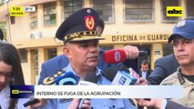 Interno se fuga de la Agrupación Especializada