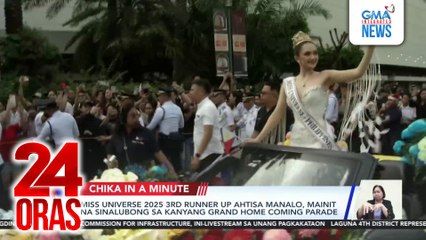Miss Universe 2025 3rd Runner up Ahtisa Manalo, mainit na sinalubong sa kanyang grand home coming parade | 24 Oras