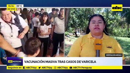 Vacunación masiva tras casos de varicela