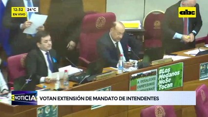 Extensión de mandato de Intendentes