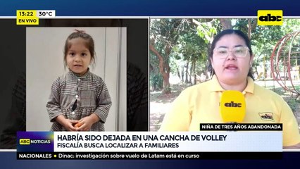 Niña abandonada en Minga Guazú