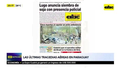 Recuento de tragedias aéreas en Paraguay