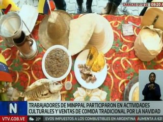 MINPPAL celebró feria gastronómica para celebrar la diversidad de la comida tradicional navideña