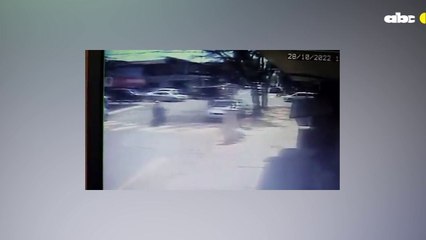 Así fue el ataque de los motochorros antes de ser arrollados