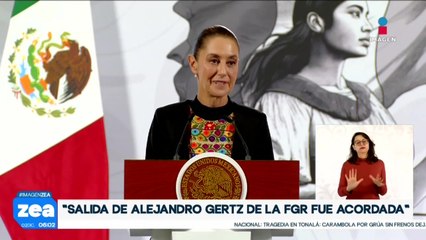 Claudia Sheinbaum se pronuncia sobre la salida de Gertz Manero de la FGR