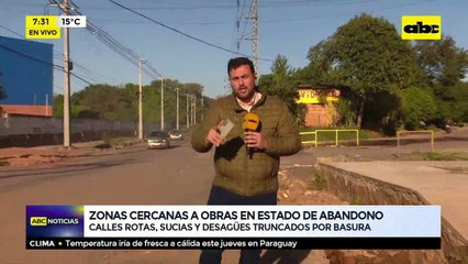 Zonas cercanas a obras en estado de abandono