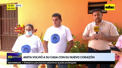 Anita ya está en su casa con su nuevo corazón