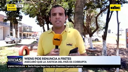 Wiens pide renuncia a Fretes
