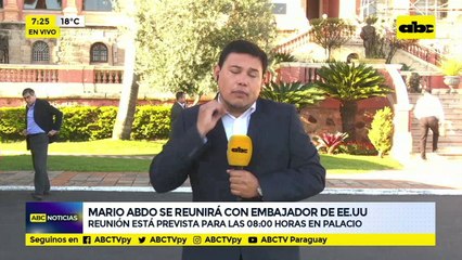 Mario Abdo Benítez se reunirá con el embajador de EE.UU.