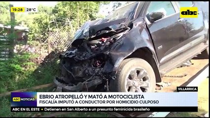 Imputan a conductor ebrio que mató a motociclista