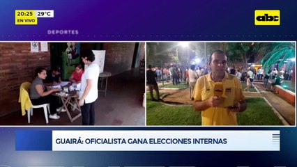 Oficialista gana elecciones en Guairá