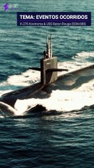 Submarino russo e dos EUA colidiram em alto-mar - K-276 Kostroma e USS Baton Rouge (SSN-689)